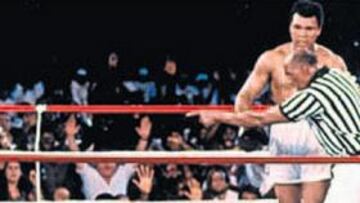 Imagen de un combate de Ali.