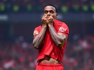 Helio Nunes Helinho celebrates his goal 2-0 of Toluca during the 17th round match between Toluca and America as part of the Liga BBVA MX, Torneo Apertura 2025 at Nemesio Diez Stadium, on November 08, 2025 in Estado de Mexico, Mexico.