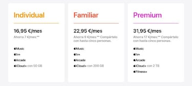 Apple sube el precio de Apple Music, Apple One y Apple TV+