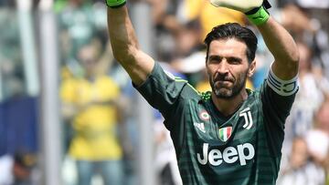 Buffon con la Juventus.