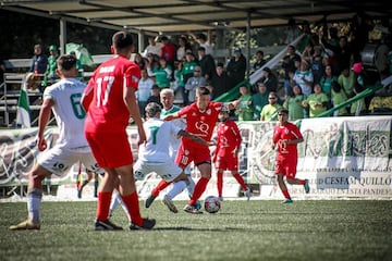 Christopher Godoy en un partido por Deportes Quillón.