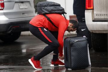 La llegada de la Roja tras el subcampeonato en Rusia