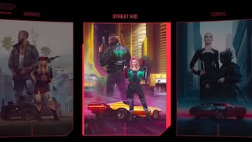 Cyberpunk 2077 presenta los tres orígenes para el personaje: nómada, chico de las calles y corpo