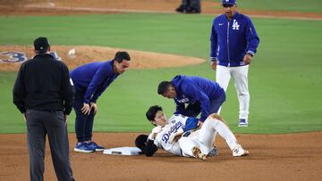 El preocupante estado en el que Ohtani abandonó el campo en el juego 2 de la Serie Mundial