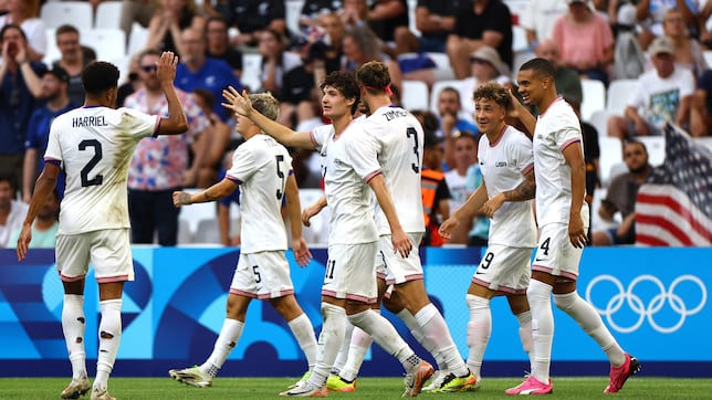Who does the U.S. play next in the soccer quarterfinals at the 2024 Olympic Games in Paris?