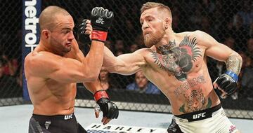 Conor McGregor, durante un combate en la UFC.