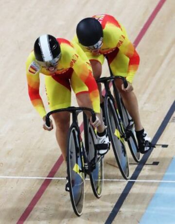 Tania Calvo y Helena Casas se han clasificado en la séptima posición de la prueba de velocidad por equipos del ciclismo en pista.