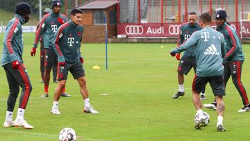 James vuelve a entrenar con el Bayern tras superar su lesión