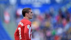 El delantero franc&eacute;s del Atl&eacute;tico de Madrid, Antoine Griezmann, durante un partido.