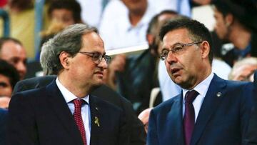 El Barça ve "desproporcionada" la inhabilitación de Quim Torra