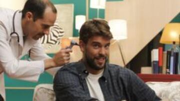 <b>CÓMICO. </b>Marc grabó ayer un spot de Caser en Torrejón de Ardoz.