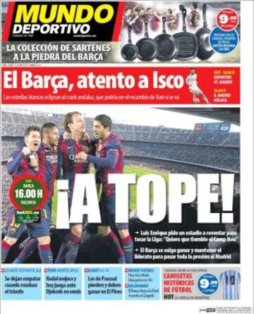 Portadas de la prensa deportiva