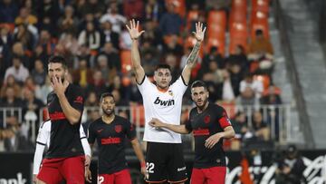 Maxi Gómez en su época del  Valencia