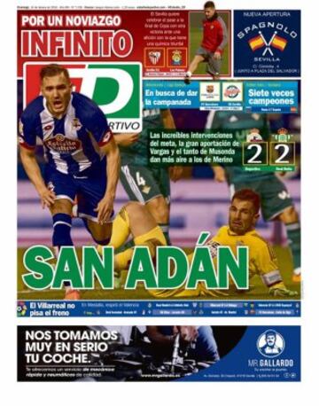 Portadas de la prensa mundial