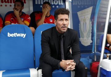 El entrenador del Atlético de Madrid, Simeone. 