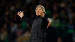 Manuel Pellegrini, durante el partido.