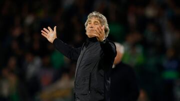 Manuel Pellegrini, durante el partido.