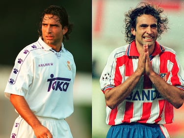 Defendió los colores del Real Madrid entre 1990 y 1993 además de la temporada 1995-96. Jugó con el Atlético de Madrid la temporada 1996-97. 
 