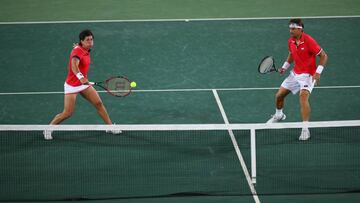 Carla Suarez y David Ferrer. 