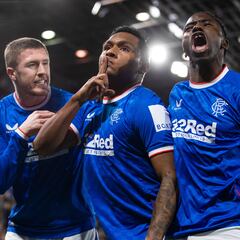 Alfredo Morelos anota doblete en victoria de Rangers ante Hearts