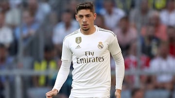 Fede Valverde, en un partido con el Real Madrid.