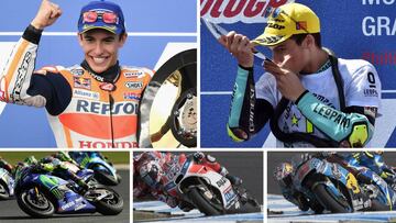 Márquez, Mir, Rossi, Dovizioso y Miller en Phillip Island.