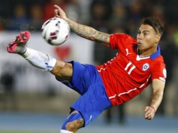 El primer intento de Chile fue a través de Eduardo Vargas.