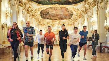 Presentación de las European Marathon Classics en Viena, con la de Madrid entre ellas.