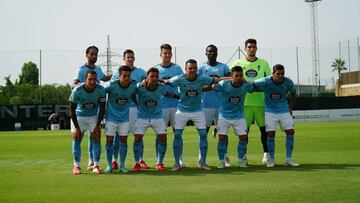 Once inicial del Celta en el amistoso contra el Atlético Sanluqueño en Marbella.