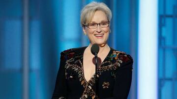 Meryl Streep en los Globos de Oro 2017