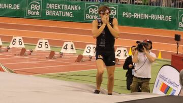 Duplantis se queda sin r¨¦cord mundial de p¨¦rtiga por el codo