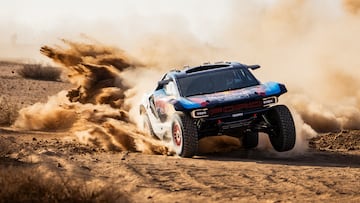 Carlos Sainz, en el Rally de Marruecos.