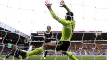 Así marcó Long el 1-0 para el West Brom.