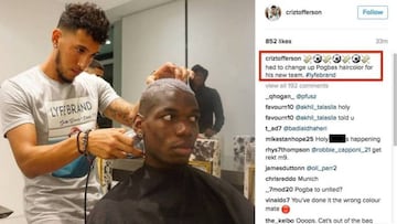 El peluquero de Pogba dio pistas sobre el futuro del jugador y luego borró el mensaje.