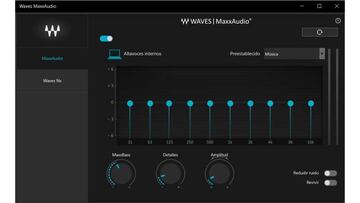 Varias opciones de personalizaci&oacute;n de audio