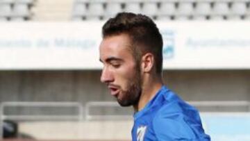 Sergi Darder en un partidillo durante un entrenamiento.