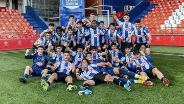 Espanyol Juvenil, finalista de la Copa del Rey ante el Real Madrid.