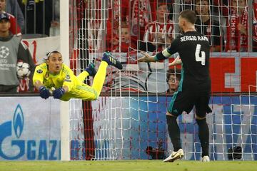 Keylor Navas y Sergio Ramos.