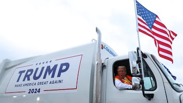 Trump’s “Garbage Force One” driver’s video goes viral