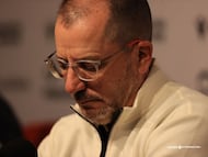 José Juan Romero, en sala de prensa.