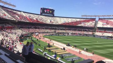 Así está el ambiente en el Monumental antes de la final