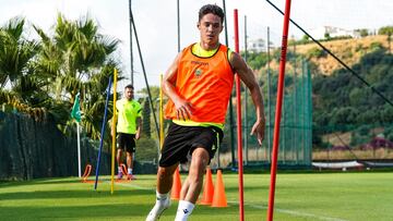 Sergio Arribas en un entrenamiento.