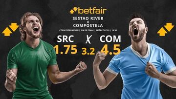 Sestao River vs. SD Compostela: horario, TV, pronósticos, estadísticas y cuadro