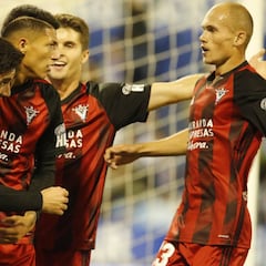 El Mirandés encadena por primera vez dos triunfos seguidos en Liga