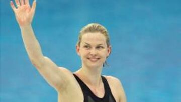 <b>DOBLETE.</b> La nadadora alemana conquistó el oro en los 50 metros libres, de la misma forma que hiciera con los 100 de la misma modalidad.