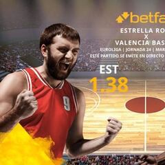 Estrella Roja de Belgrado vs. Valencia Basket: horario, TV, estadísticas, clasificación y pronósticos
