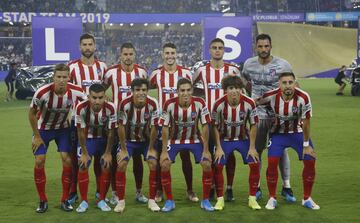 Equipo del Atlético de Madrid.