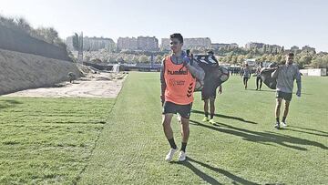 Miguelín debutó con el Real Valladolid.