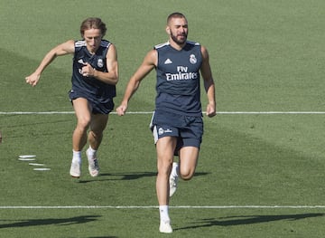 Luka Modric y Benzema.