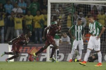 Un entretenido partido disputaron Nacional y Tolima, por la fecha 4 de la Liga Águila.